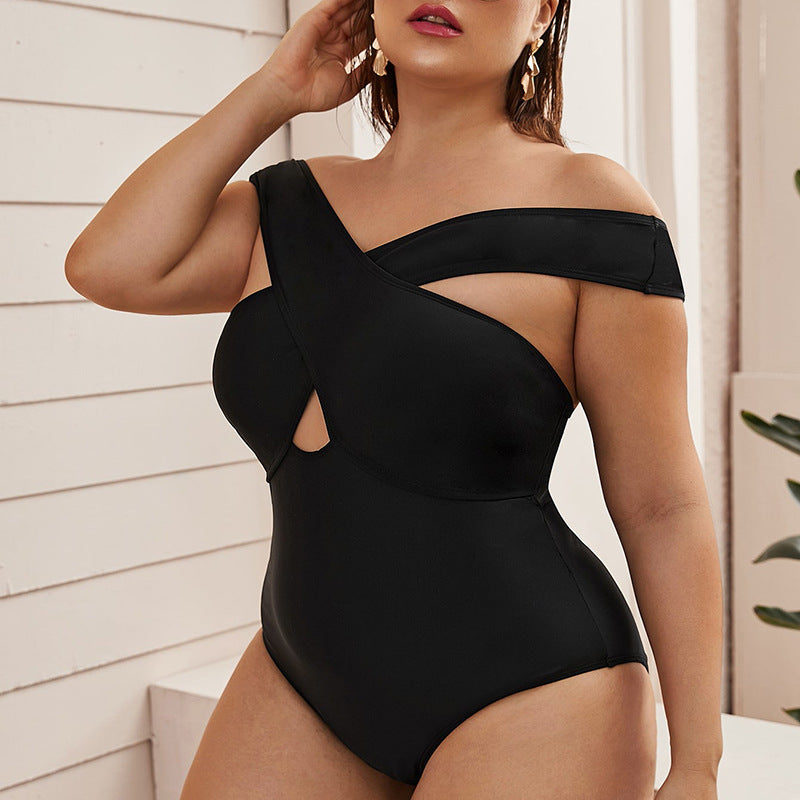 Women's Siamese Plus Size One-piece Swimsuit