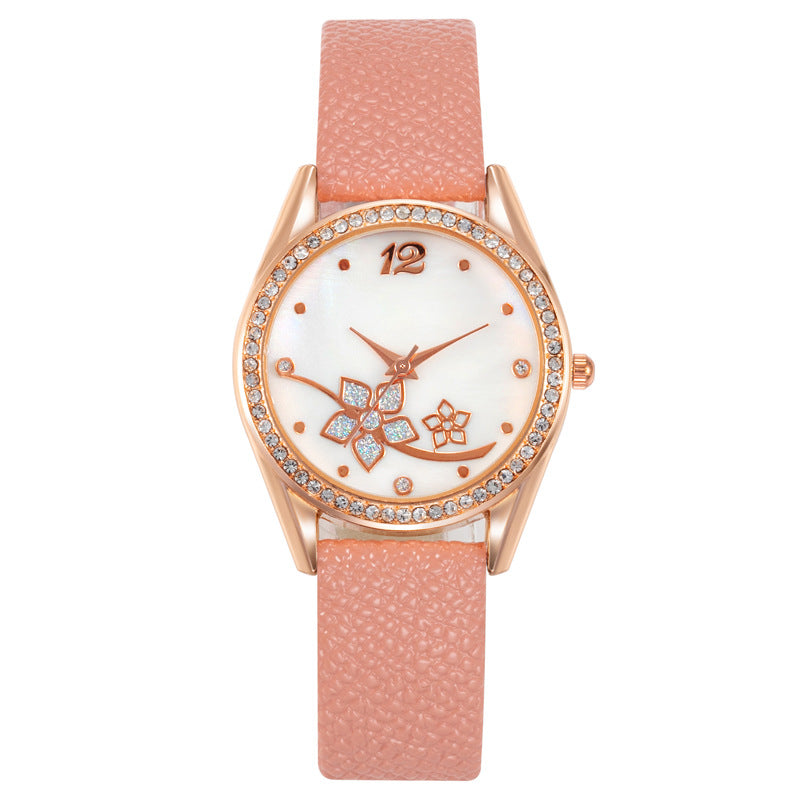 Fashion Plaid Pattern Women's Decorative Watch