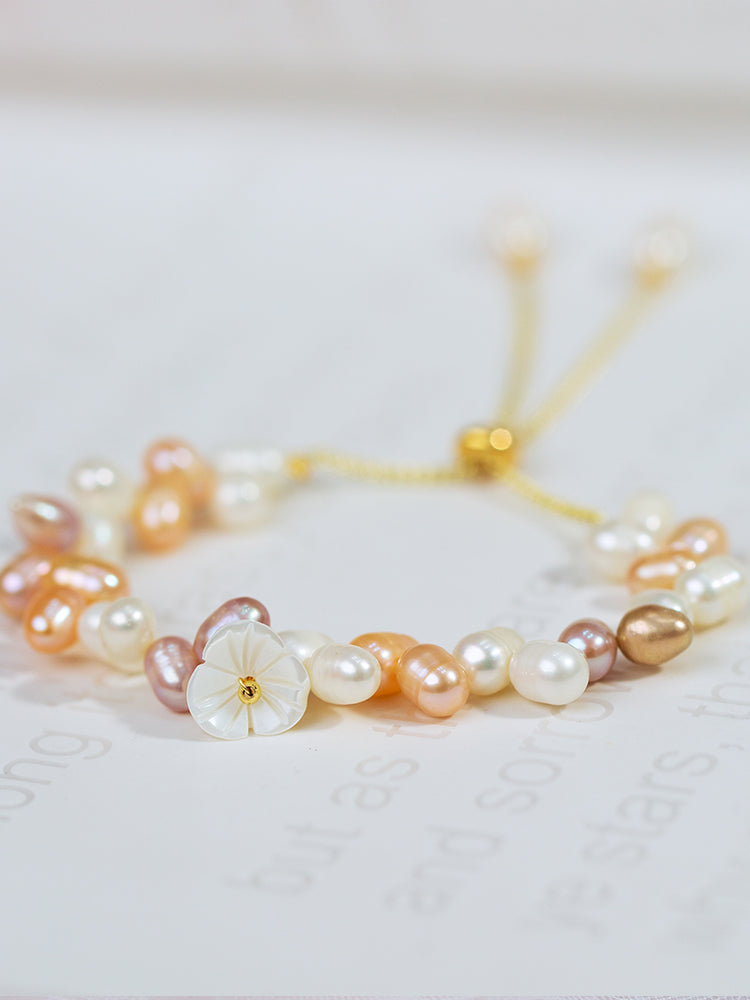 Baroque fancy pearl bracelet