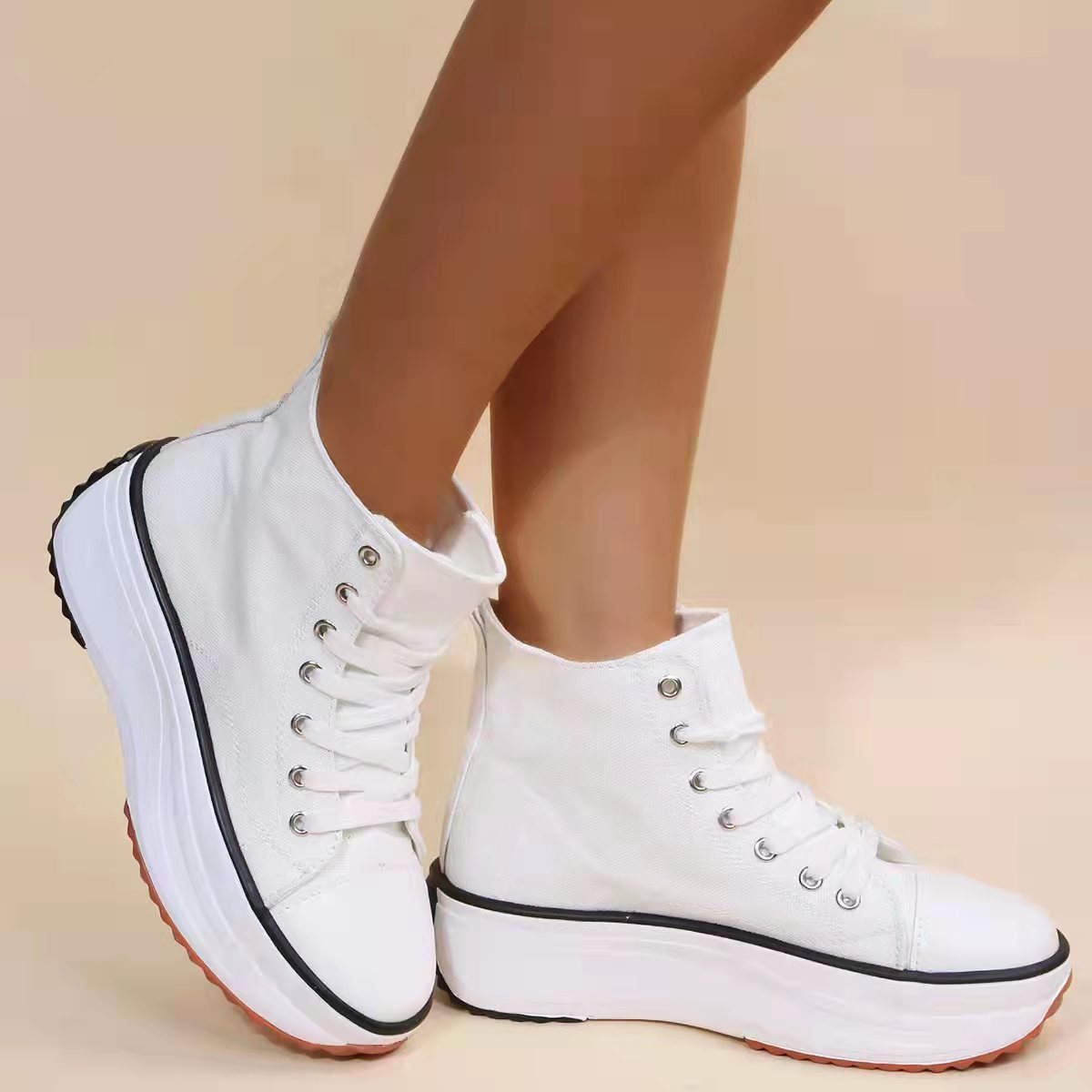 Women's Shoes Casual Wedge Platform Height Increasing Casual Pumps Women