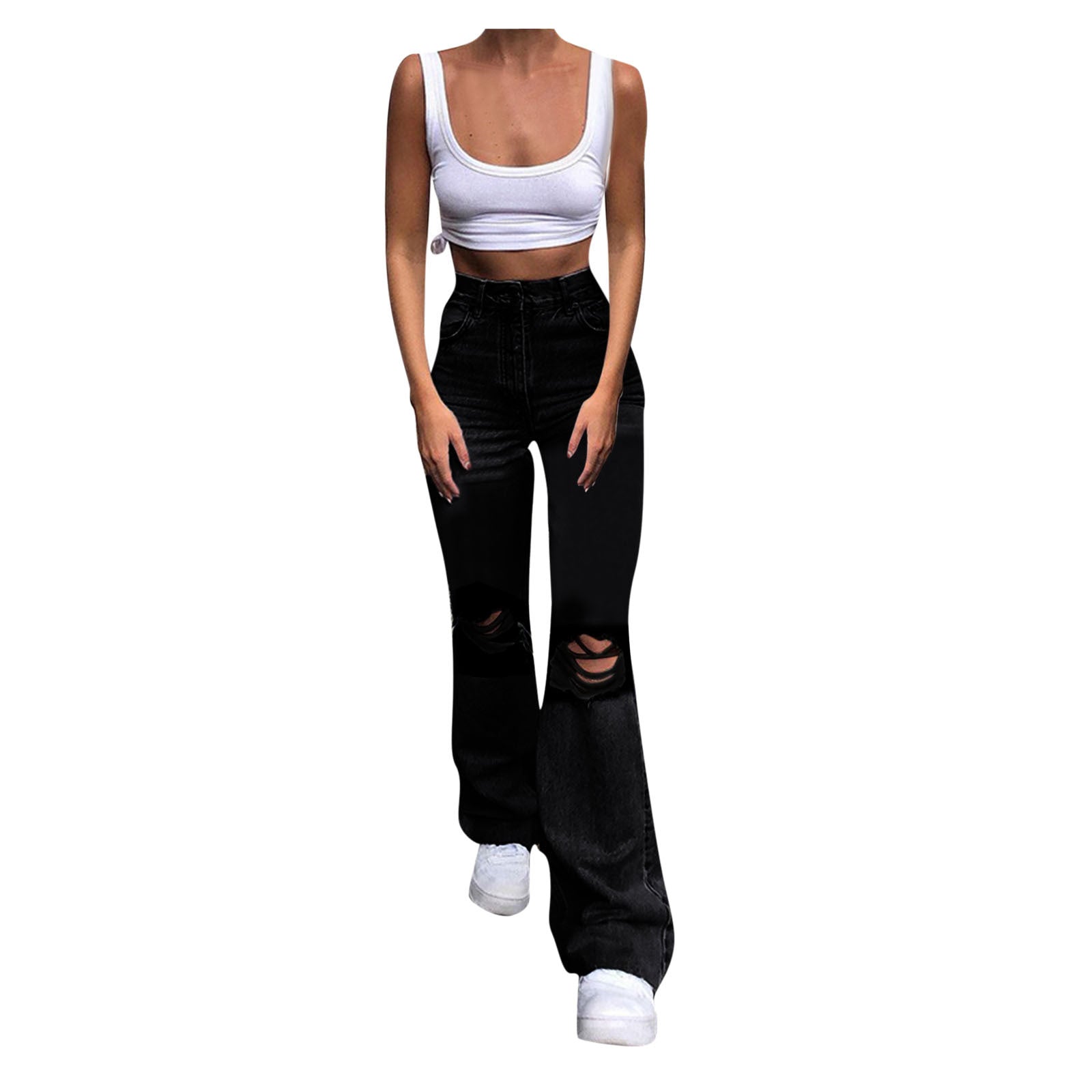 Women's Popular High Waist Wide Leg Jeans