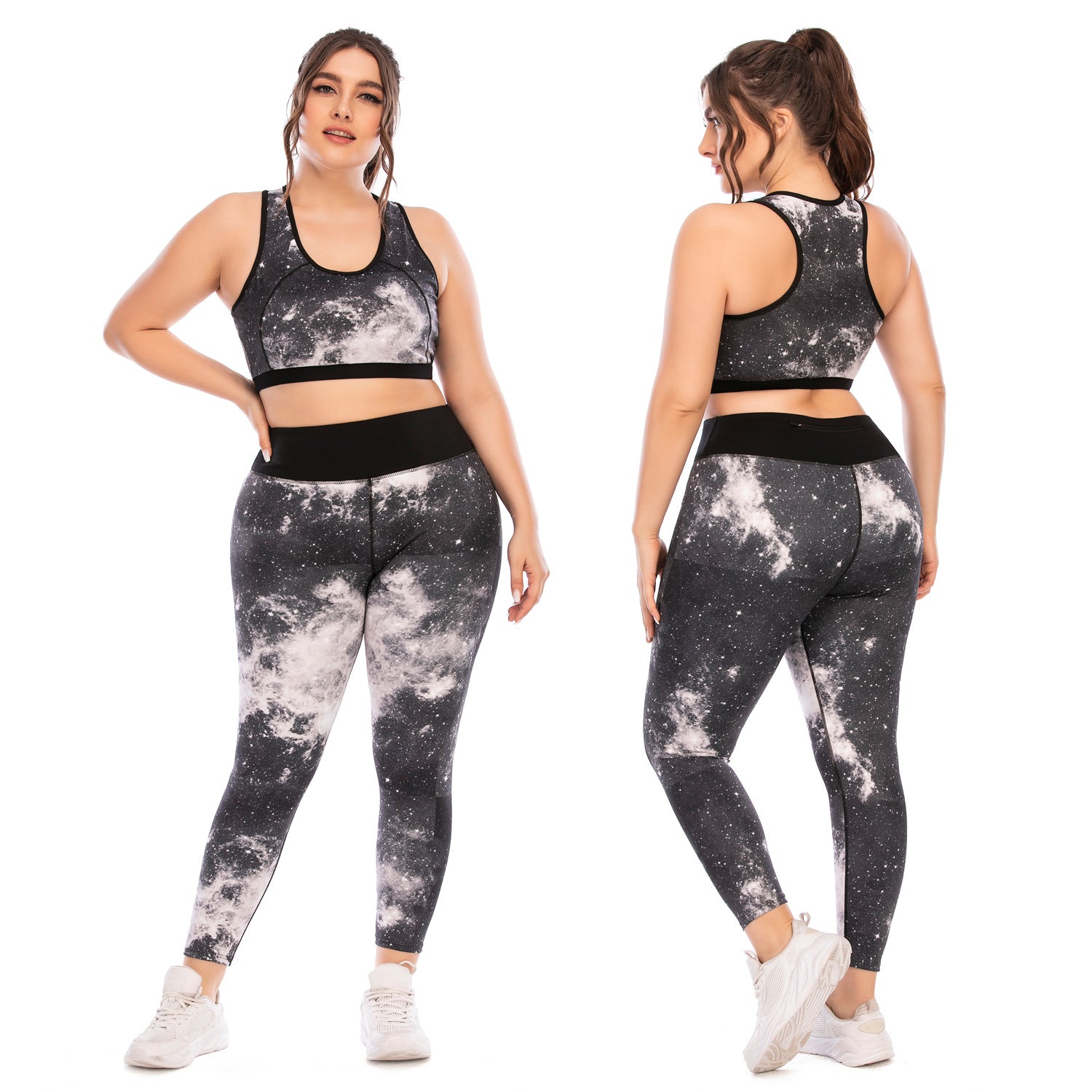 Ropa de entrenamiento Traje Ropa de yoga de talla grande Pantalones ajustados Sujetador deportivo