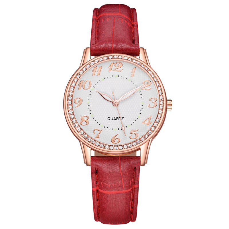 Diamond Luminous Women's Belt Women's Quartz Watch