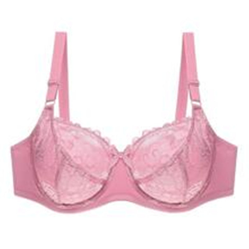 Pure color bra lace women's plus size bra underwear