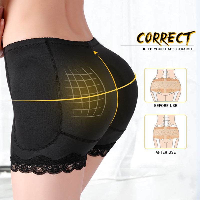 Lace Tie Belt Hip Pad Corset Body Shaper Panties