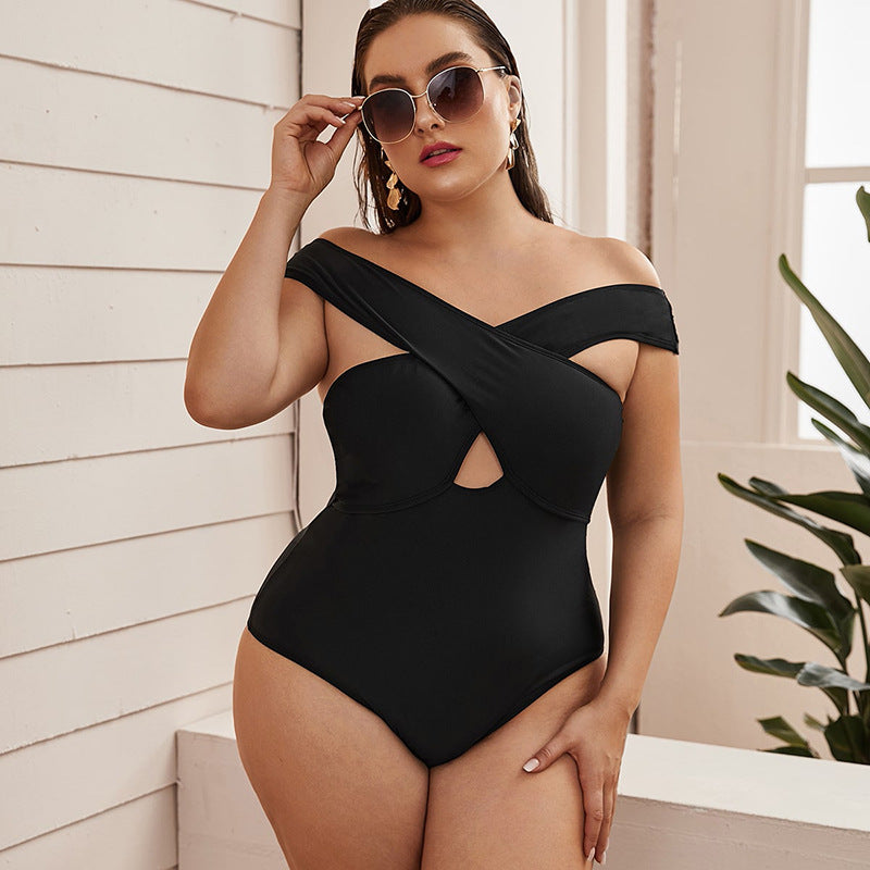 Women's Siamese Plus Size One-piece Swimsuit