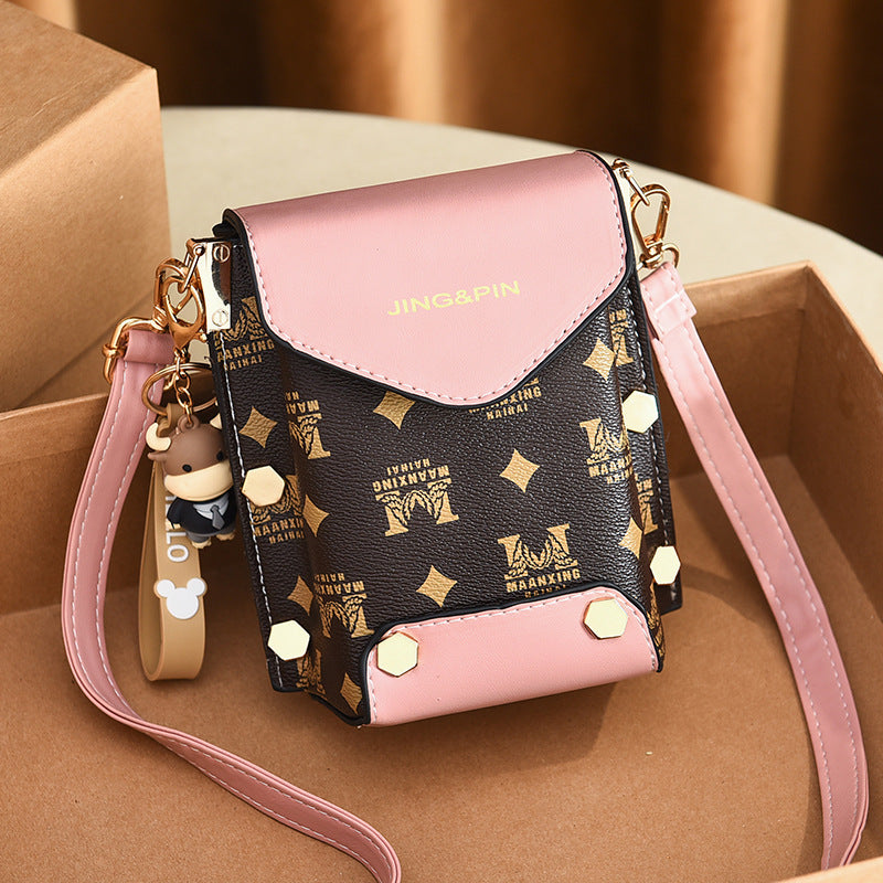 New Mobile Phone Bag Female Messenger Small Bag Fashion Lady Put Mobile Phone Bag Change Purse