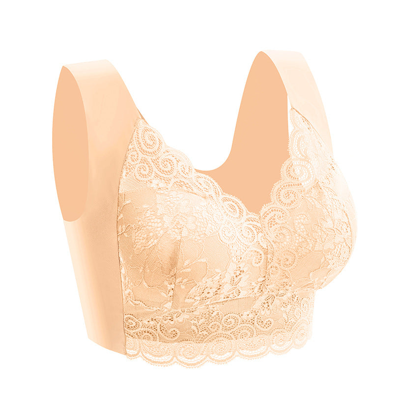 Women's Plus Size Lace Seamless Bra