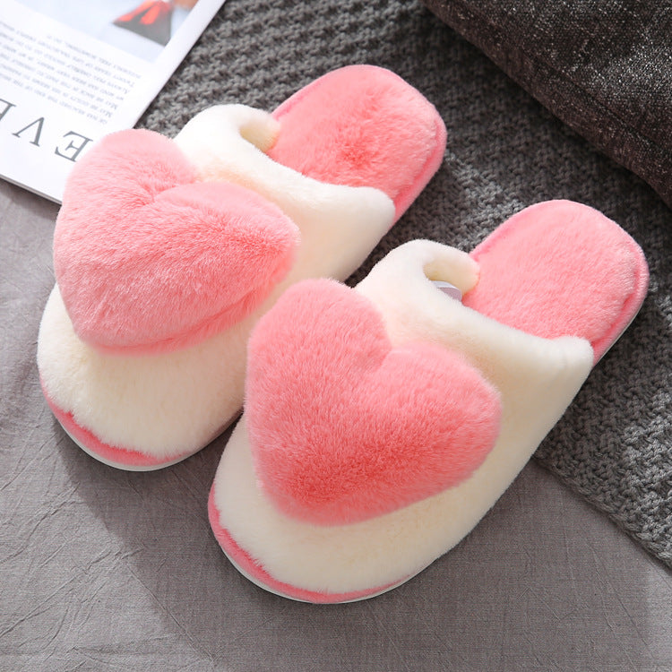 Love Women's Home Thick Warm Slippers