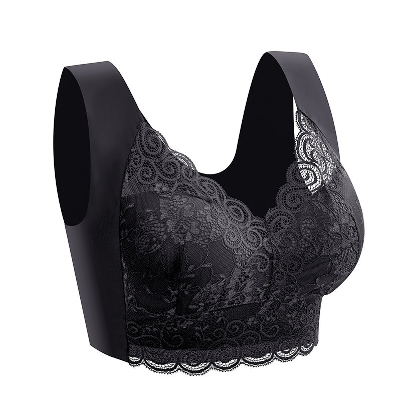 Women's Plus Size Lace Seamless Bra