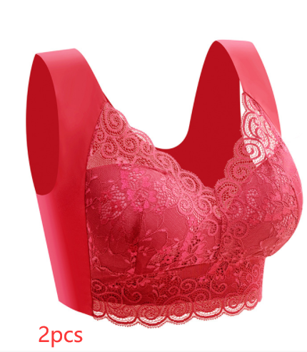 Women's Plus Size Lace Seamless Bra