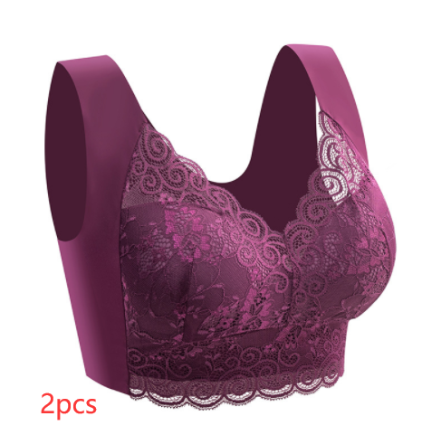 Women's Plus Size Lace Seamless Bra