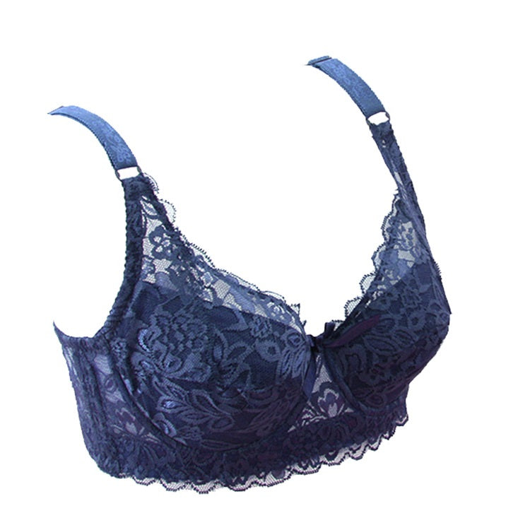 Thin, Breathable And Comfortable Lace Gather Bra Adjustable Bra