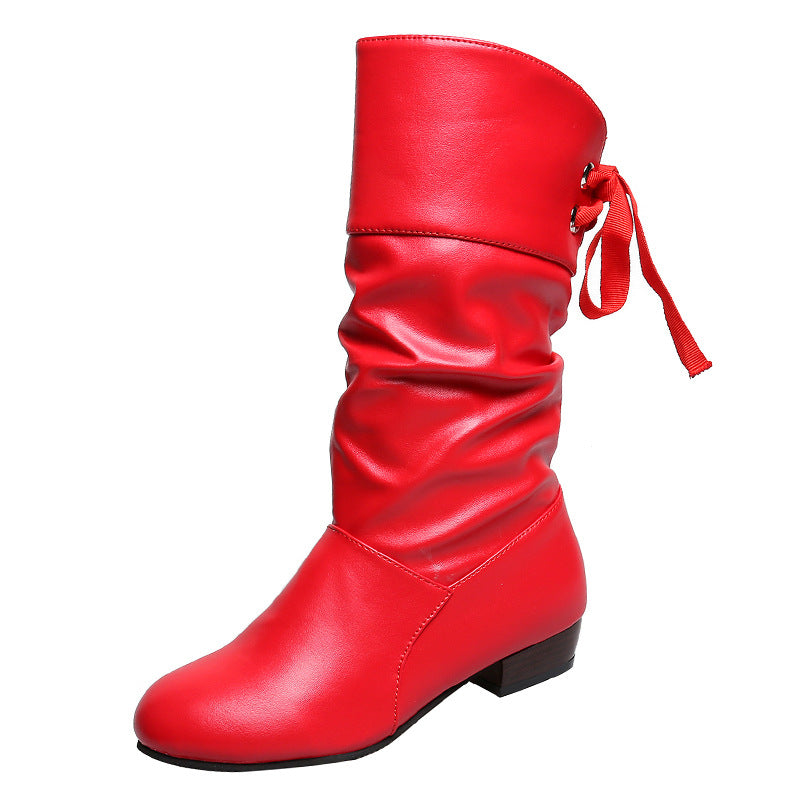 New Autumn And Winter Low-heeled Boots