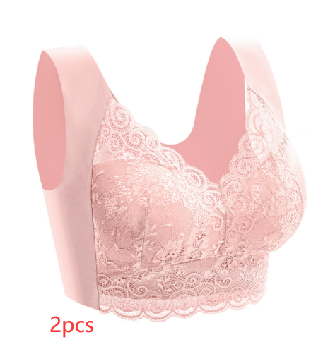 Women's Plus Size Lace Seamless Bra