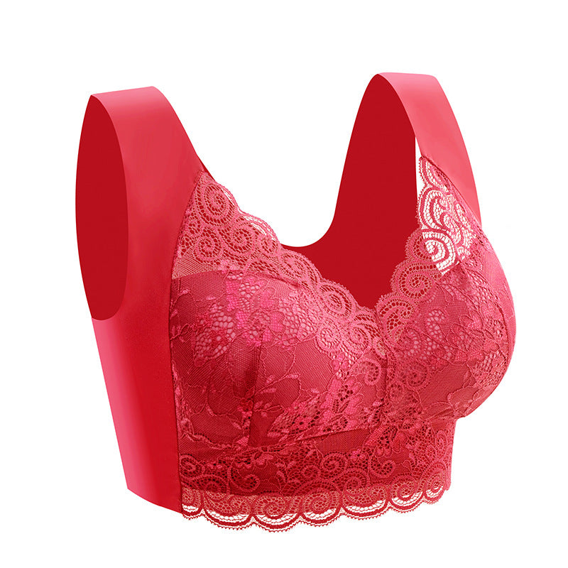 Women's Plus Size Lace Seamless Bra