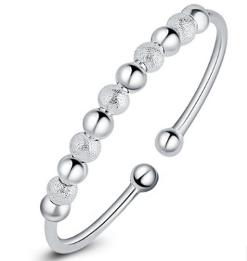 Nine Turns Pearl Female Transport Lucky Silver Bracelet