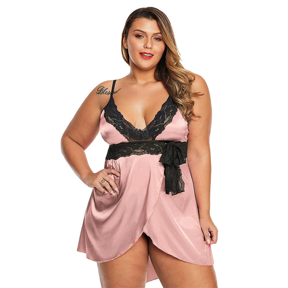 Plus Size Sexy Lingerie Nightwear Women's Lace Lace Pajamas