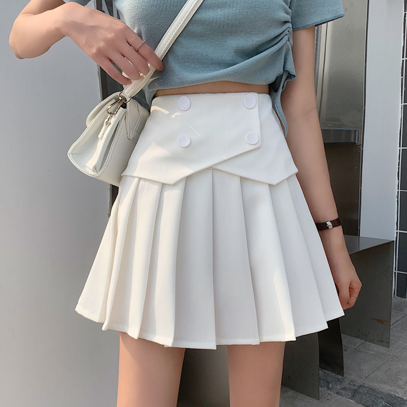 Women's New High-waisted Slim-proof Pleated Skirt