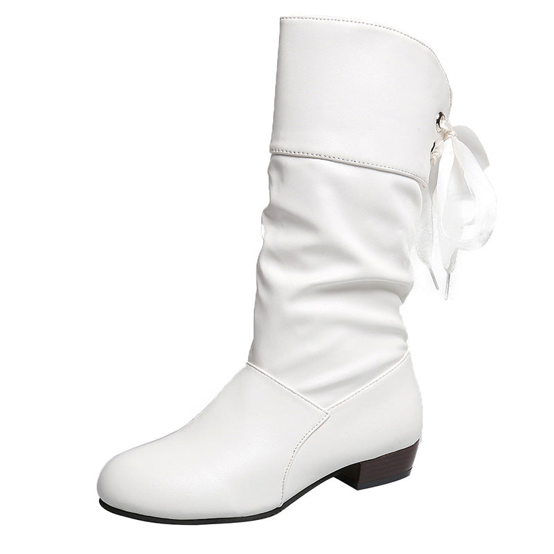 New Autumn And Winter Low-heeled Boots