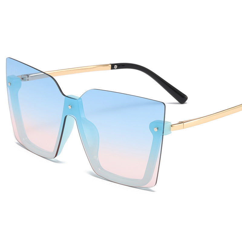 Ocean Sheet Multicolor Rimless Sunglasses