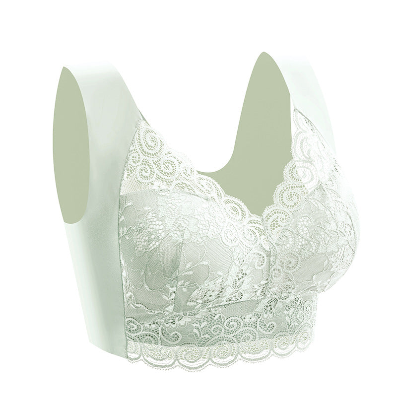 Women's Plus Size Lace Seamless Bra