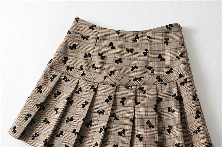 Ladies Fashion Personality High Waist Pleated Skirt