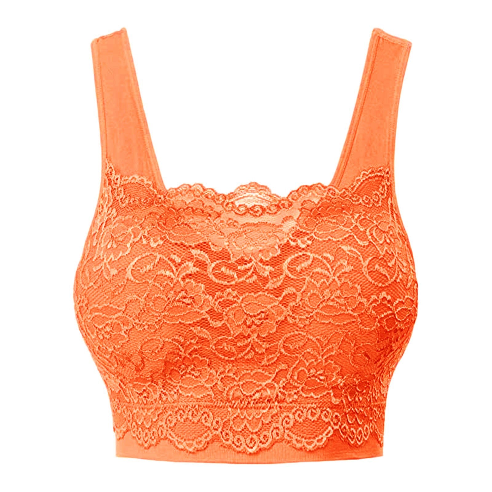 In Stock Women's Seamless Lace Top With Front Lace Bra Sports Bra Lace Stitching