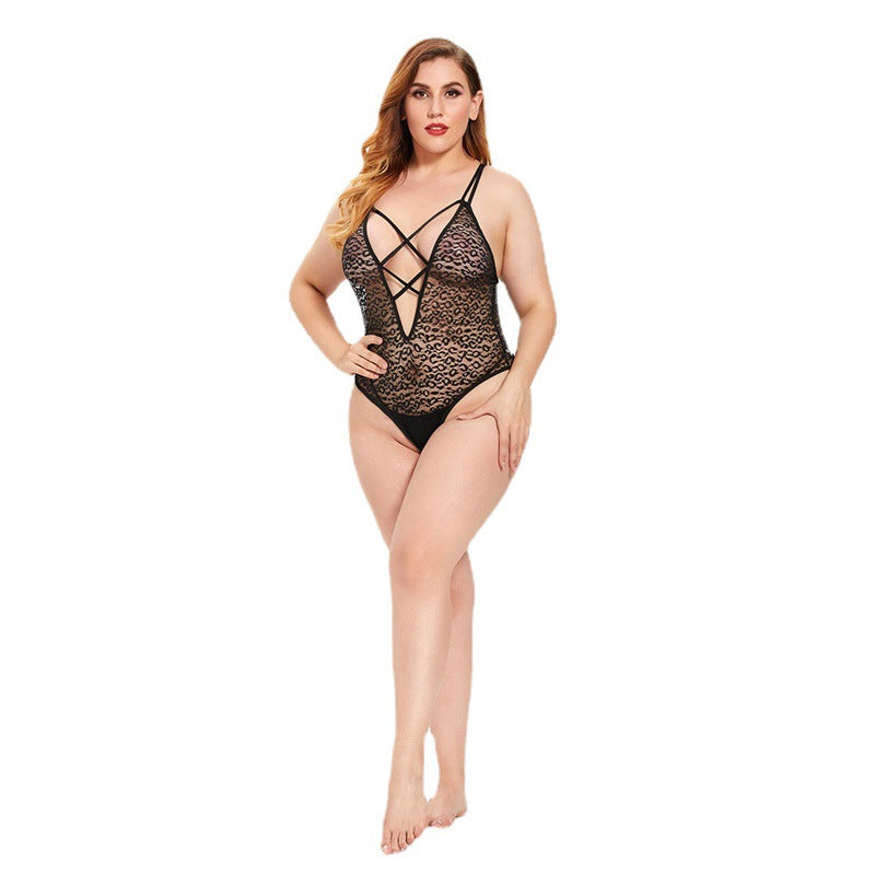 Lingerie Woman Plus Size Lace Pajamas