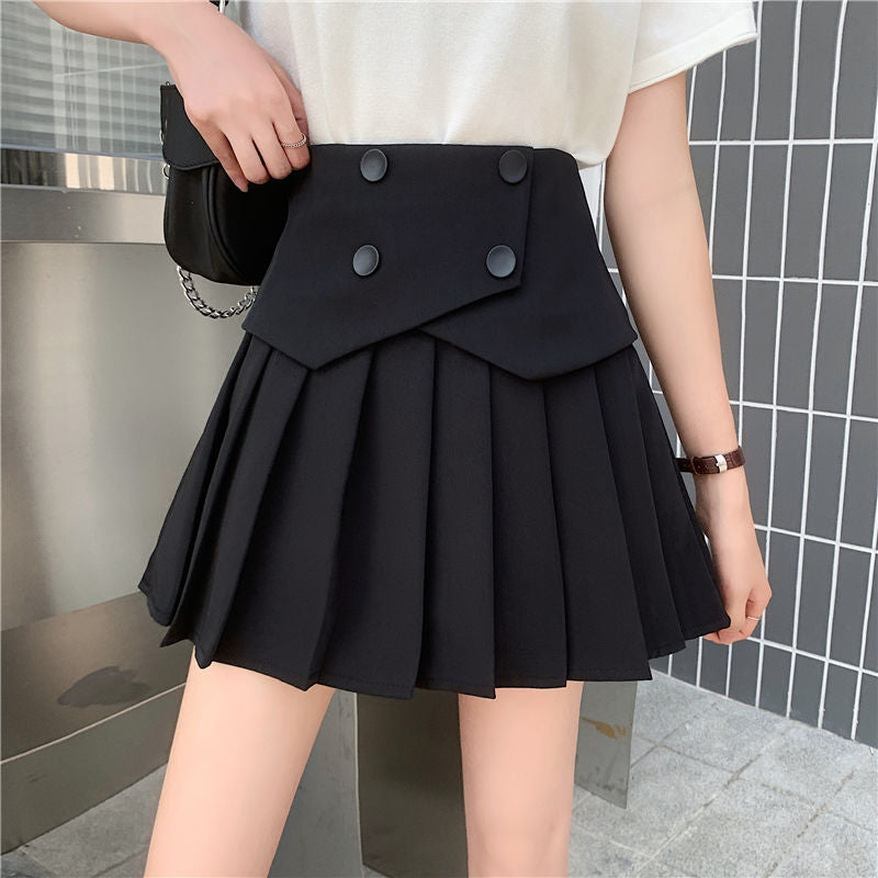 Women's New High-waisted Slim-proof Pleated Skirt