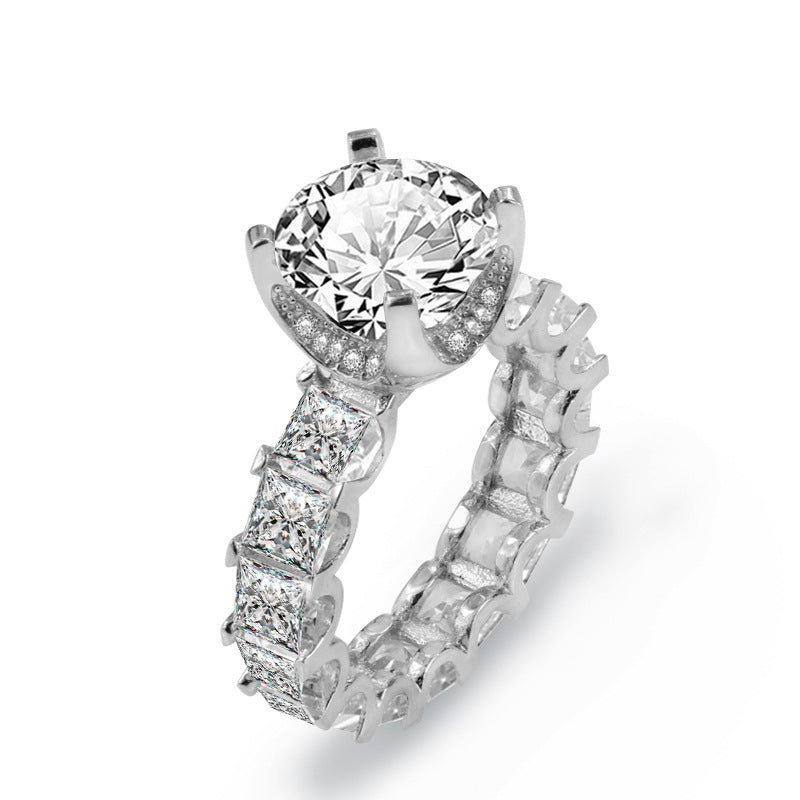 Full Diamond Super Sparkling Engagement Ring For Women