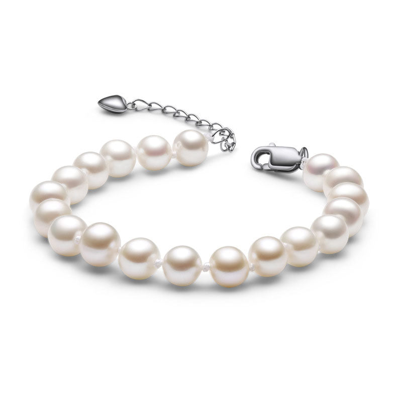 Fashion Sterling Silver Natural Freshwater Pearl Bracelet