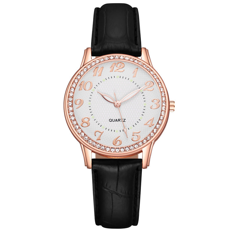 Diamond Luminous Women's Belt Women's Quartz Watch