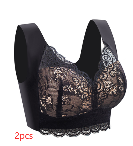 Women's Plus Size Lace Seamless Bra