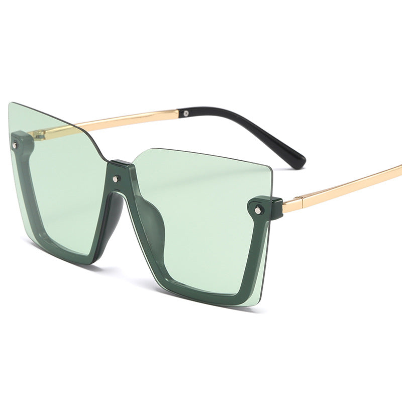 Ocean Sheet Multicolor Rimless Sunglasses