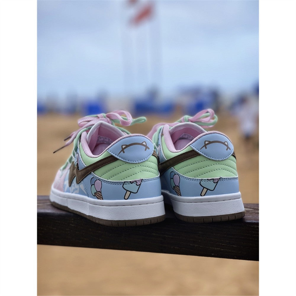 Low Cut Girl Graffiti Sports Casual Shoes