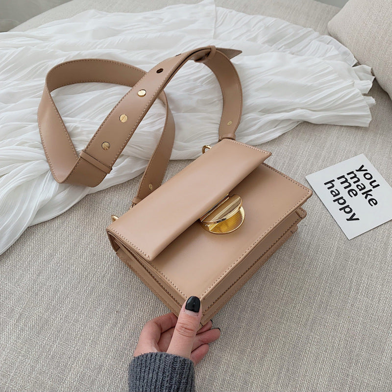 Wide Shoulder Strap All-match Simple One-shoulder Small Square Bag