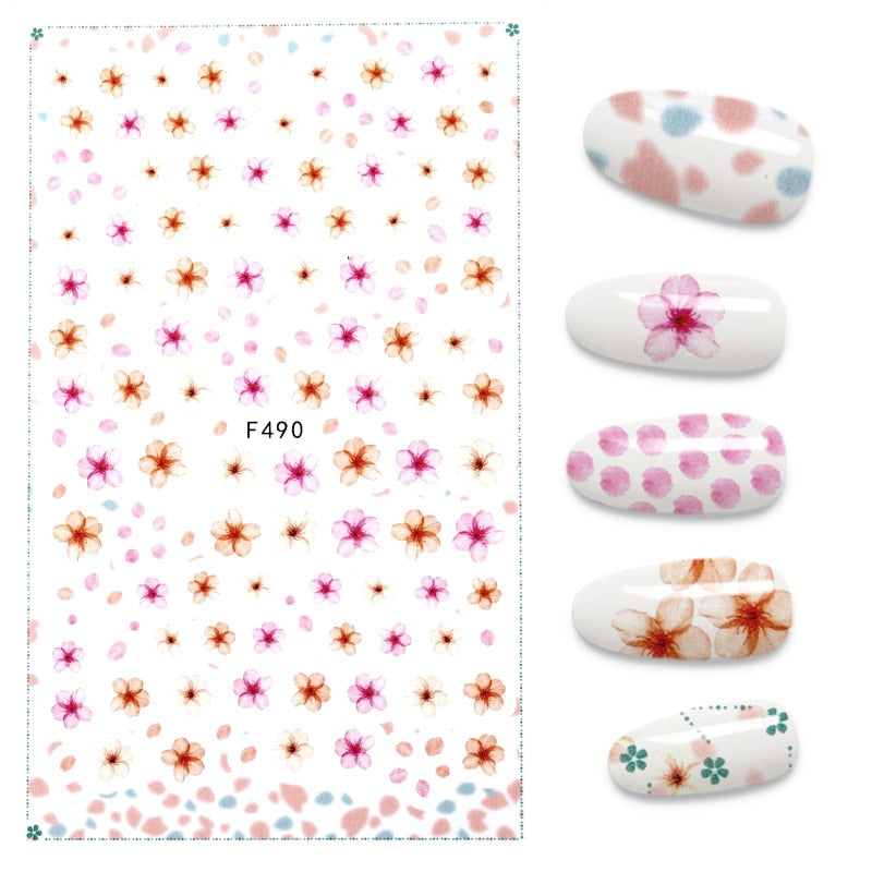 The New 3D Nail Sticker Cool English Letter stickers for nail  Foil Love Heart Design Nails Accessories Fashion Manicure Sticker